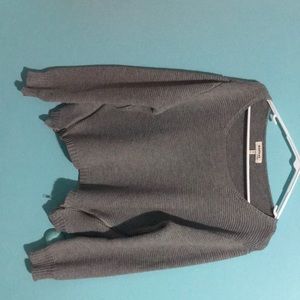 cropped knit sweater